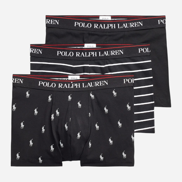Набір трусів-боксерів чоловічих бавовняних Polo Ralph Lauren 714830299009 XL 3 шт Чорний (3616419657321) - зображення 1