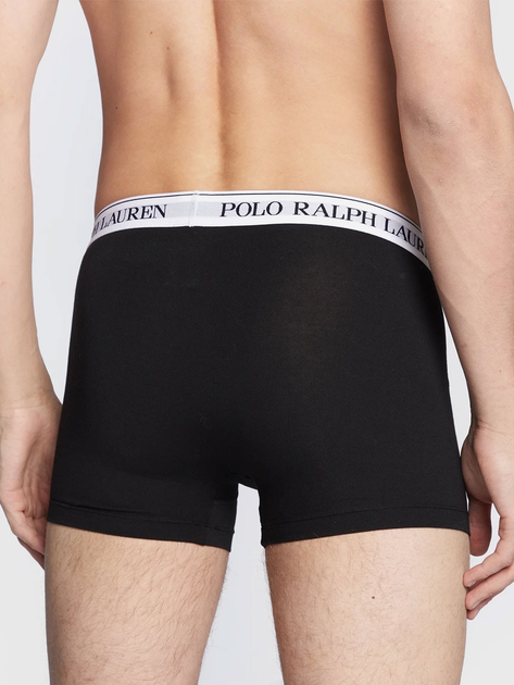 Набір трусів-боксерів чоловічих бавовняних Polo Ralph Lauren 714830299052 M 3 шт Чорний/Білий/Сірий (3616533066641) - зображення 3