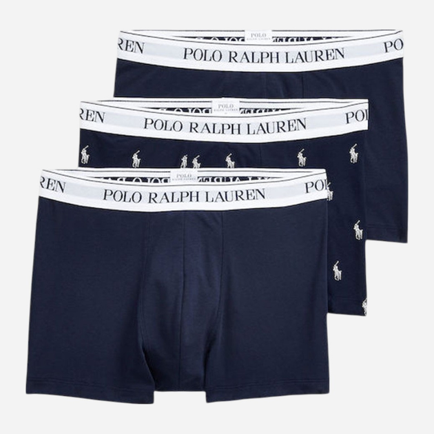 Набір трусів-боксерів чоловічих бавовняних Polo Ralph Lauren 714830299058 2XL 3 шт Темно-синій (3616538408200) - зображення 1