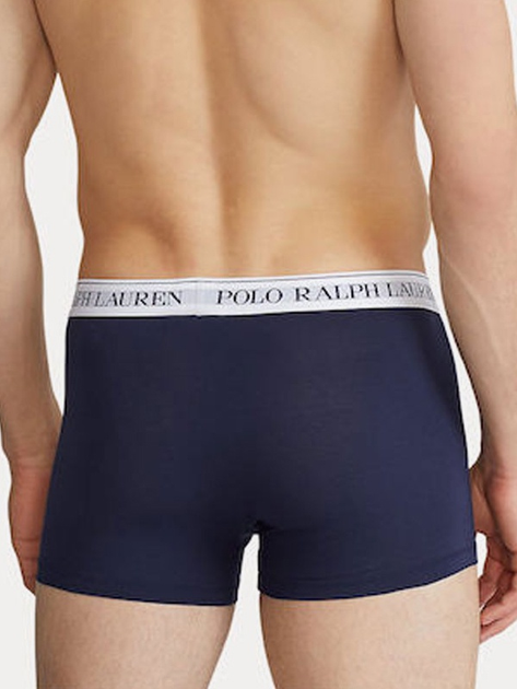 Набір трусів-боксерів чоловічих бавовняних Polo Ralph Lauren 714830299058 S 3 шт Темно-синій (3616538408187) - зображення 3