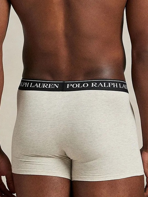 Набір трусів-боксерів чоловічих бавовняних Polo Ralph Lauren 714830299177 S 3 шт Чорний/Білий/Синій (3616853765705) - зображення 3