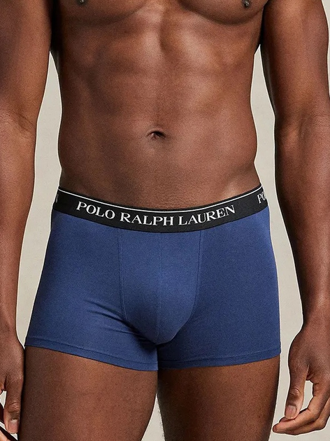 Набір трусів-боксерів чоловічих бавовняних Polo Ralph Lauren 714830299177 S 3 шт Чорний/Білий/Синій (3616853765705) - зображення 4
