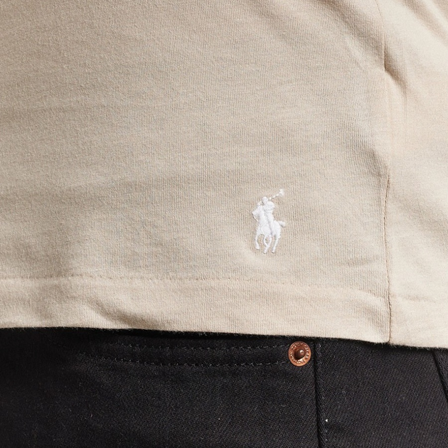 Набір футболок натільних чоловічих великих розмірів бавовняних Polo Ralph Lauren 714830304037 2XL 3 шт Чорний/Сірий/Бежевий (3616852973651) - зображення 5