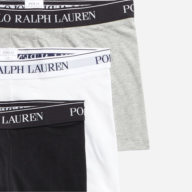 Zestaw majtek męskich typu bokserki Polo Ralph Lauren 714835885003 L 3 szt Czarny/Biały/Szary (3616531384563) - obraz 6