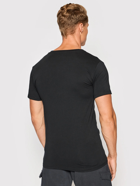 Набір футболок натільних чоловічих бавовняних Polo Ralph Lauren 714835960001 S 2 шт Чорний (3616531384983) - зображення 3