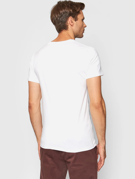 Набір футболок натільних чоловічих великих розмірів бавовняних Polo Ralph Lauren 714835960002 XL 2 шт Білий (3616531385041) - зображення 3