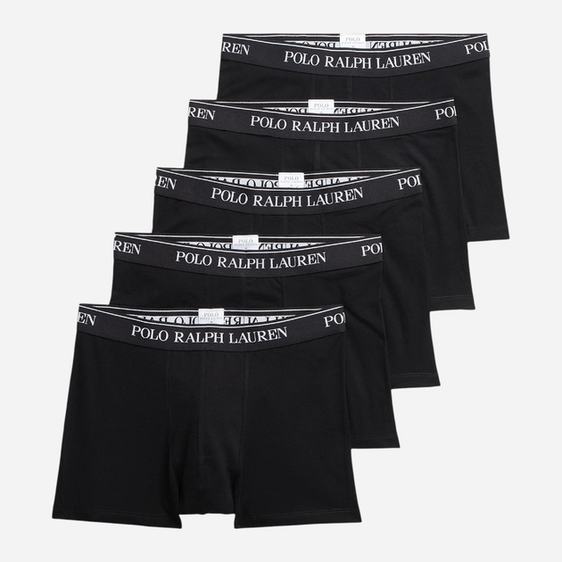 Набір трусів-боксерів чоловічих бавовняних Polo Ralph Lauren 714864292001 M 5 шт Чорний (3616533114526) - зображення 1