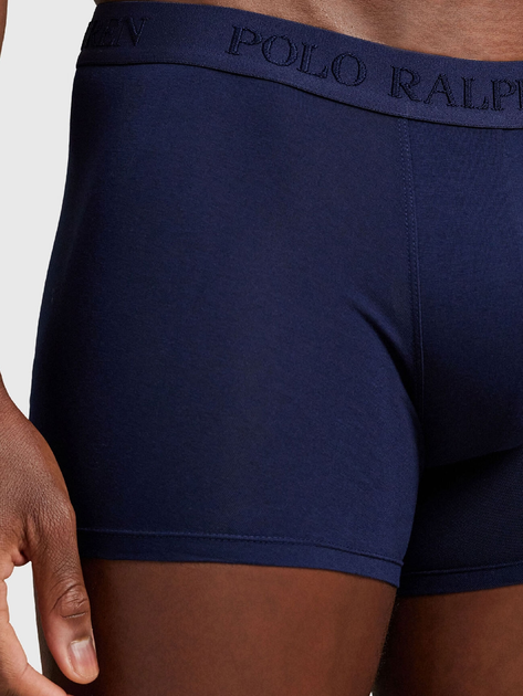 Набір трусів-боксерів чоловічих бавовняних Polo Ralph Lauren 714966105001 XL 3 шт Темно-синій/Синій/Блакитний (3616852293940) - зображення 6