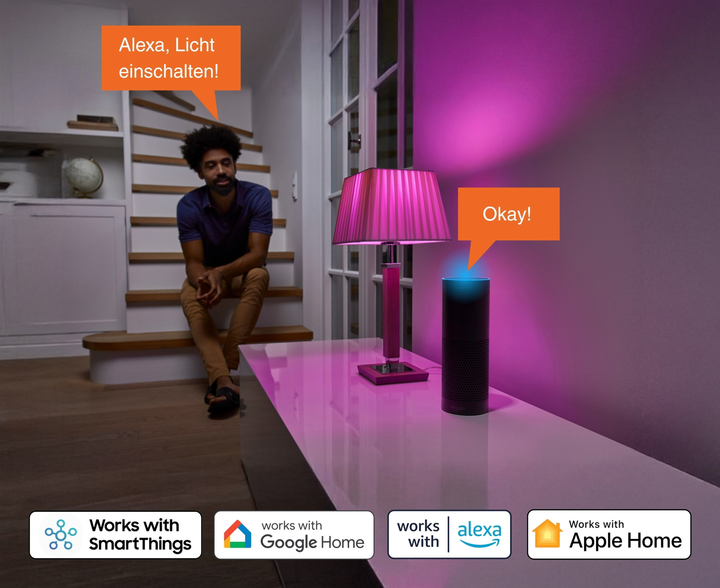 Inteligentna lampa LED OSRAM SMART+ WiFi A60 9W RGBW 806 Lm DIM E27 (4099854461286) - obraz 8