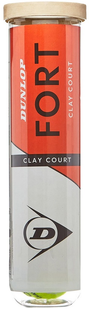 М'ячі для тенісу Dunlop Fort Clay Court пластик банка 601613 (0045566181794) - зображення 1