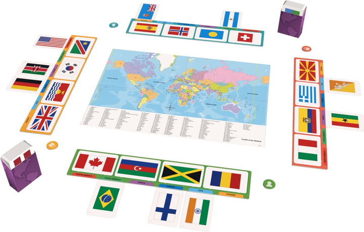 Gra planszowa Tactic Flags Around the World (wersja litewska) 60998T (6416739609980) - obraz 3