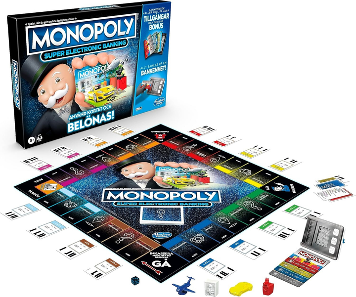 Настільна гра Hasbro Monopoly Super Electronic Banking (литовська версія) E8978LT (5010993719150) - зображення 4