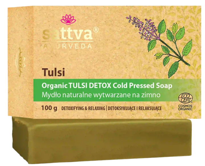 Мило Sattva Tulsi виготовлене холодним способом 100 г (5903794189447) - зображення 1