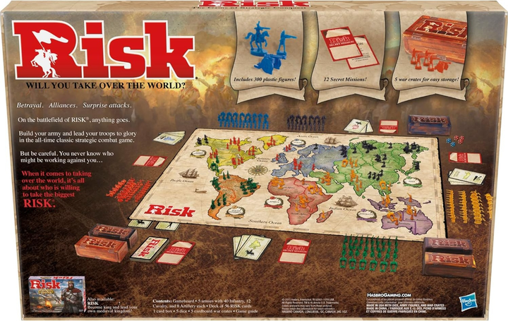 Настільна гра Hasbro Risk (фінська версія) B74041090 (5010993882724) - зображення 2