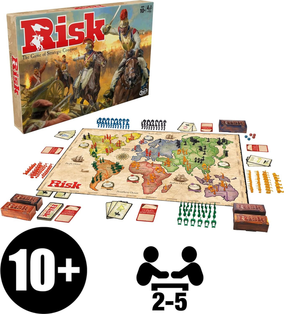 Настільна гра Hasbro Risk (фінська версія) B74041090 (5010993882724) - зображення 3
