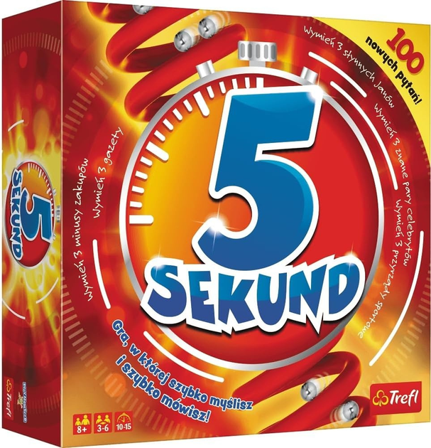 Gra planszowa Trefl 5 Seconds (wersja fińska) 01640T (5900511016406) - obraz 1