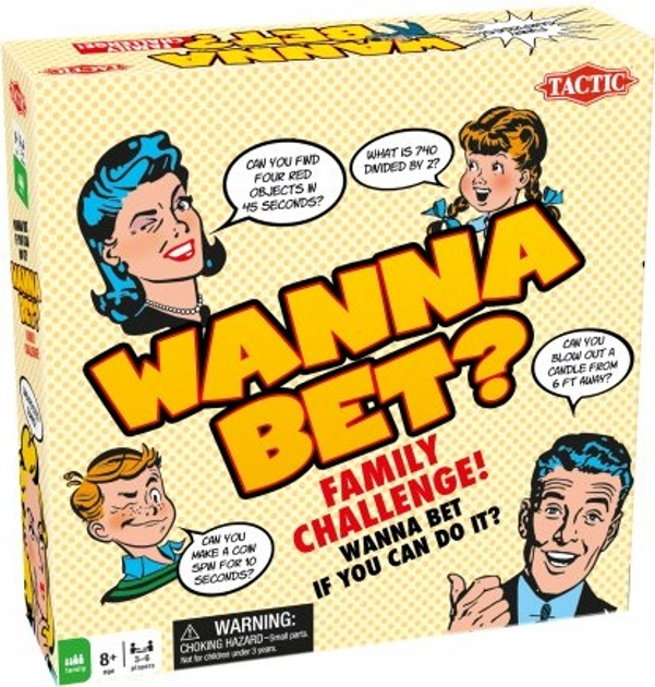 Настільна гра Tactic Wanna Bet? (литовська версія) 41028 (6416739410289) - зображення 1