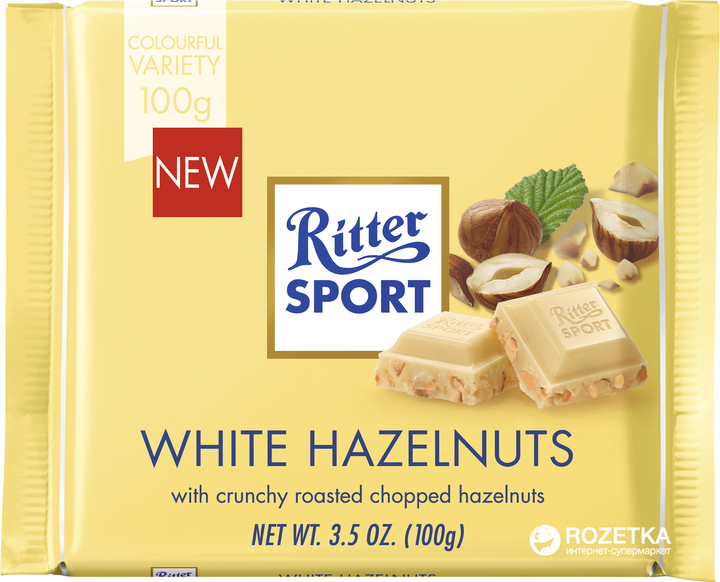 Белый шоколад Ritter Sport с лесными орехами 100 г (4000417233004 ...