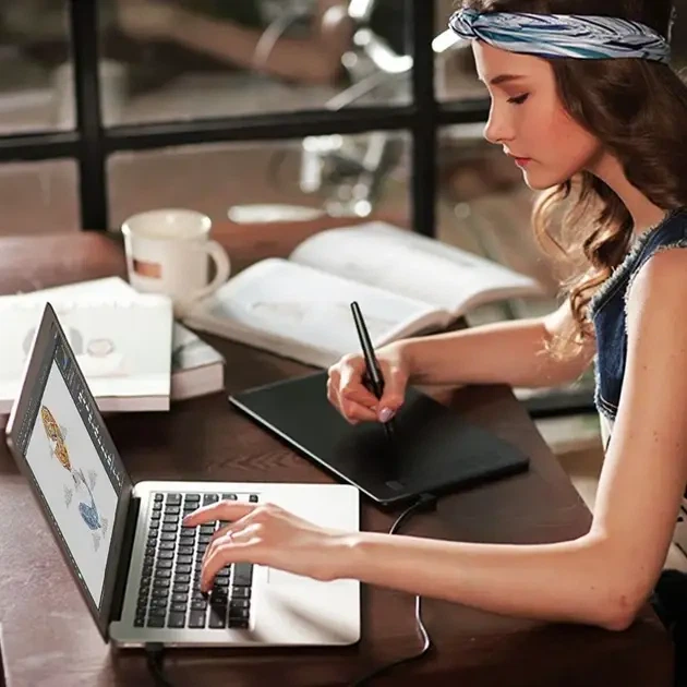 Графічний планшет Huion Inspiroy H950P з пасивним пером 8192 рівні чутливості 8 клавіш 8 7x5 4 дюйма для професійної цифрової творчості дизайнерів художників та ілюстраторів тонкий легкий пристрій для малювання з роздільною здатністю 5080 LPI - Фото 8 Графічний планшет Huion Inspiroy H950P з пасивним пером 8192 рівні чутливості 8 клавіш 8 7x5 4 дюйма для професійної цифрової творчості дизайнерів художників та ілюстраторів тонкий легкий пристрій для малювання з роздільною здатністю 5080 LPI - зображення 8