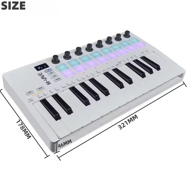 Midi-клавиатура Черная SMK-25 II MIDI Keyboard: Ваш ключ к музыкальному творчеству - изображение 2