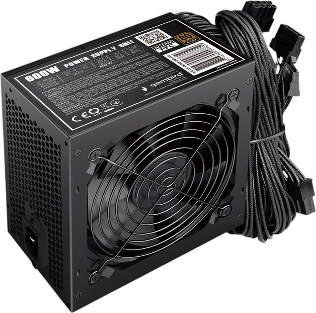 Zasilacz Gembird Fornax Power 600W (CCC-PSU80P-BBP-600) - obraz 1