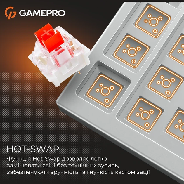 Клавиатура проводная GamePro Genesis Joker MK124G Outemu Red
