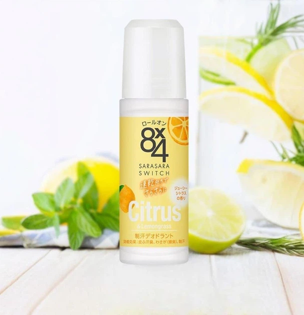 KAO Biore 8x4 Deodorant Roll-On роликовый дезодорант-антиперспирант (цитрусовый аромат), 45 мл - Фото 2 KAO Biore 8x4 Deodorant Roll-On роликовый дезодорант-антиперспирант (цитрусовый аромат), 45 мл - изображение 2