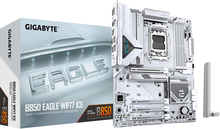 Материнська плата Gigabyte B850 Eagle Wi-Fi7 ICE (sAM5, AMD B850, PCI-Ex16) - зображення 4