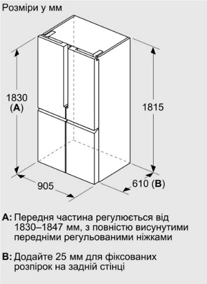 Многодверный холодильник Siemens iQ300 KF96NAXEA – фото, отзывы