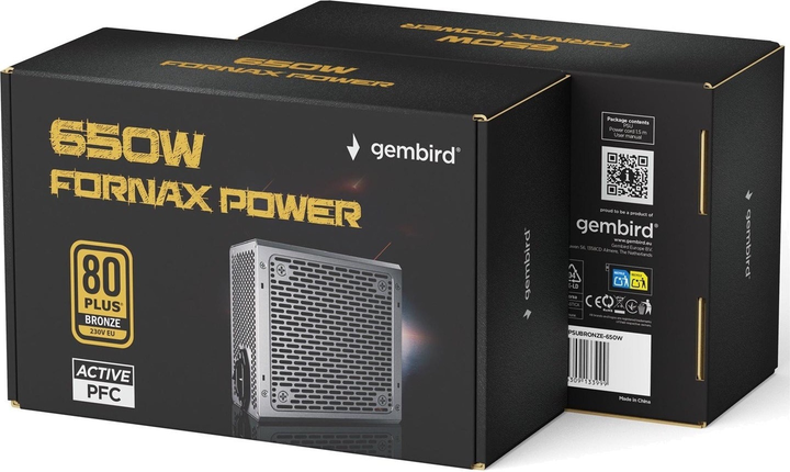 Блок живлення Gembird Fornax Power Bronze Industrial 650W (CCC-PSUBRONZE-650W-10) - зображення 12