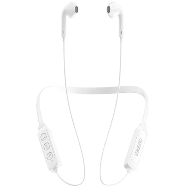 Беспроводные bluetooth наушники с микрофоном для бега и спорта DENMEN DL01 Белый - Фото 2 Беспроводные bluetooth наушники с микрофоном для бега и спорта DENMEN DL01 Белый - изображение 2