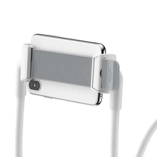 Универсальная подставка для планшета и телефона BASEUS New Neck-Mounted Lazy Bracket Белый SUJG-ALR02 - Фото 8 Универсальная подставка для планшета и телефона BASEUS New Neck-Mounted Lazy Bracket Белый SUJG-ALR02 - изображение 8