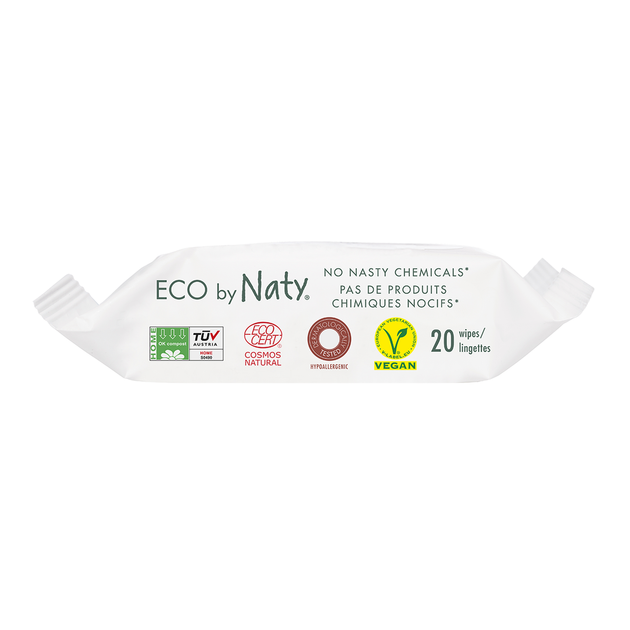 Органические салфетки без запаха Eco by Naty для путешествий, 20 шт. - Фото 8 Органические салфетки без запаха Eco by Naty для путешествий, 20 шт. - изображение 8