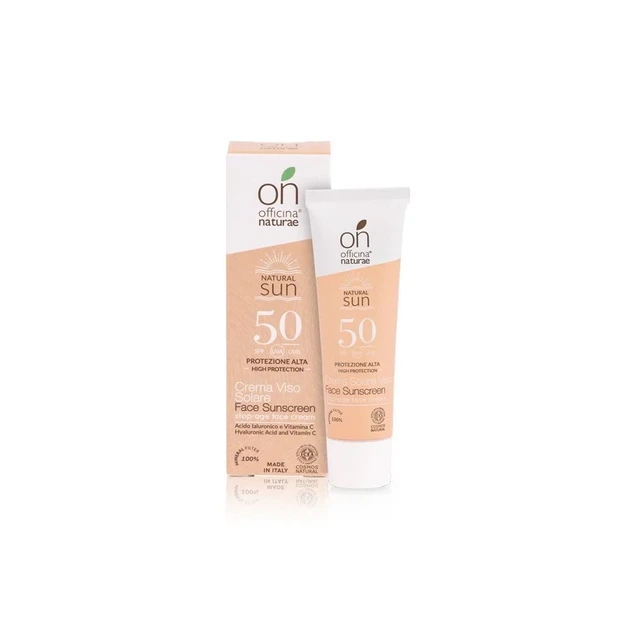 Органический антивозрастный солнцезащитный крем SPF 50 для лица Officina Naturae, 30 мл - изображение 10