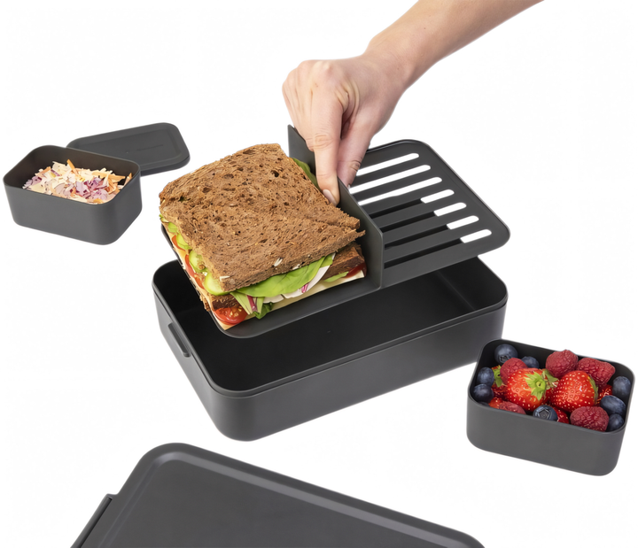 Ланчбокс Brabantia Зі знімними відділеннями сірий 25.5х16.7 см (8710755203480) - зображення 8