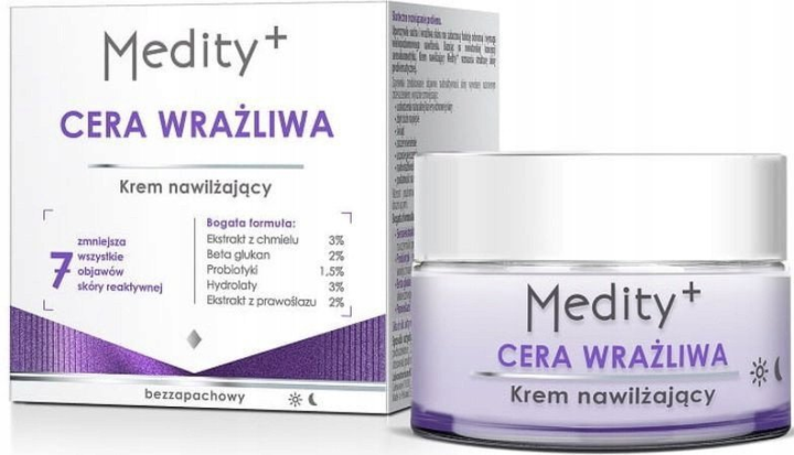 Krem nawilżający do twarzy Medity+ 50 ml (5906323009131) - obraz 2