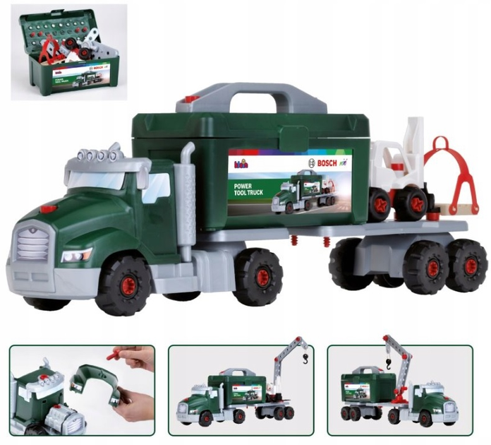 Zabawka ciężarówka Klein Bosch Mini do skręcania 86 części (4009847086266) - obraz 1