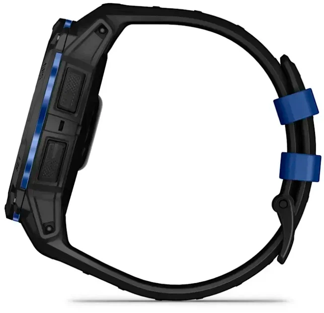 Смарт-годинник Garmin Instinct 3 50mm AMOLED Black with Bolt Blue Accents (010-03020-03) - зображення 5