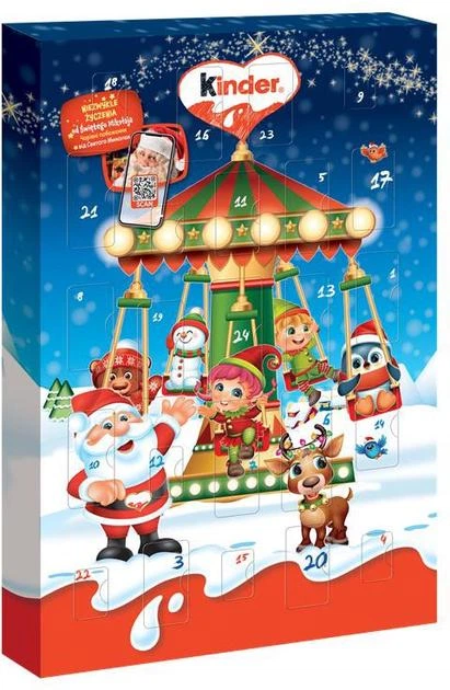 Киндер адвент календарь Kinder ADVENT 150 g - Фото 1 Киндер адвент календарь Kinder ADVENT 150 g - изображение 1