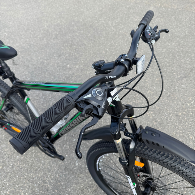 Велосипед CrossBike 27,5" Everest 2022 Рама-19,5" black-green - изображение 7
