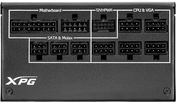 Zasilacz XPG CyberCore II 1000W (CYBERCOREII1000P-BKCEU) - obraz 4