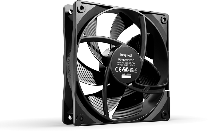 Набір вентиляторів be quiet! Pure Wings 3 120mm PWM Triple Pack Black (BL141) - зображення 2