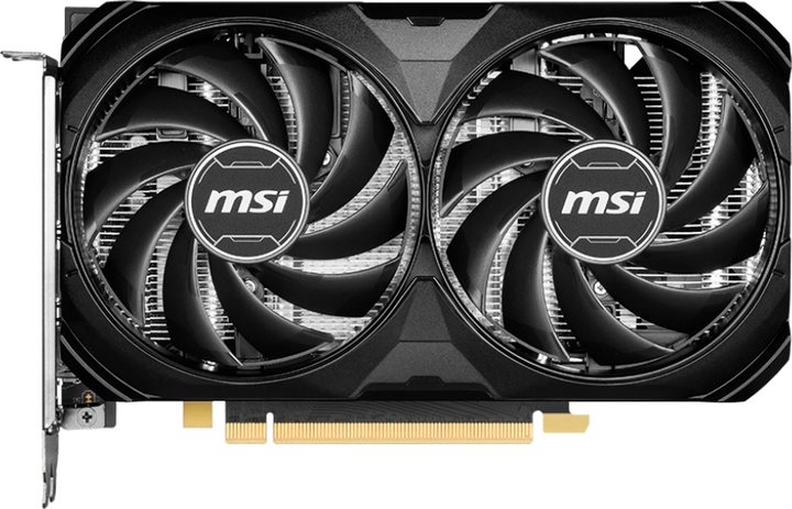 Karta graficzna MSI PCI-Ex GeForce RTX 4060 Ti Ventus 2X Black E1 OC 8GB GDDR6 (128bit) (2580/18000) (HDMI, 3 x DisplayPort) (RTX 4060 Ti 8G VENTUS 2X BLACK E1 OC) - obraz 1