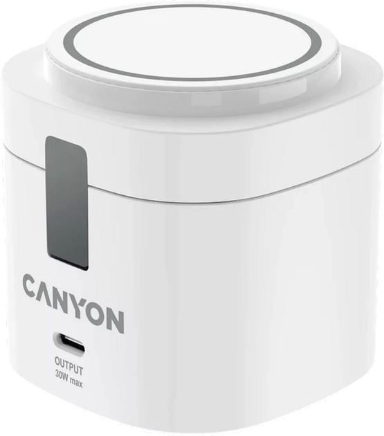 Ładowarka bezprzewodowa Canyon OnCharge 405 z adapterem w zestawie 4-in-1 White (CNS-WCS405W) - obraz 1