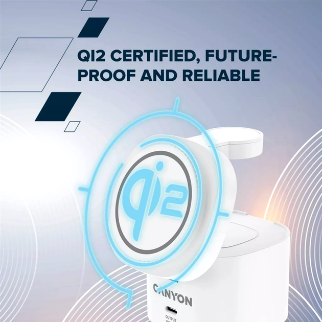 Ładowarka bezprzewodowa Canyon OnCharge 405 White 4-in-1 (CNS-WCS405W) - obraz 6