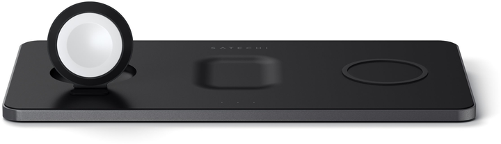 Бездротовий зарядний пристрій Satechi Trio Wireless Charging Pad Space Grey (ST-X3TWCPM) - зображення 2