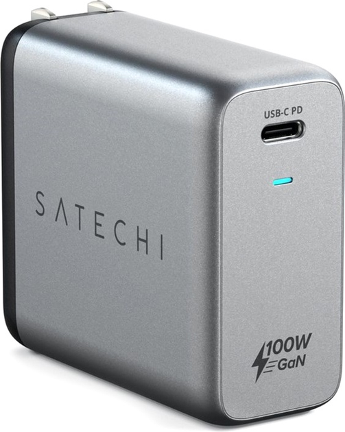 Зарядний пристрій Satechi 100W USB-C PD Wall Charger Space Gray (ST-UC100WSM-EU) - зображення 1