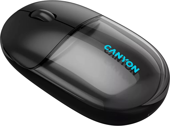 Миша Canyon OnClick 24 Dual-mode Silent Bluetooth/Wireless Transparent/Black (CNS-CMSW24B) - зображення 3