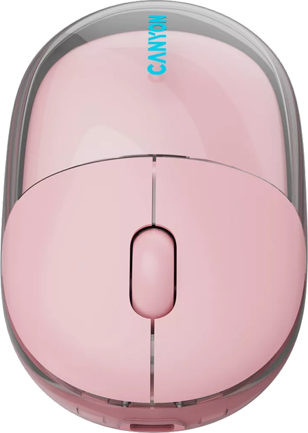 Миша Canyon OnClick 24 Dual-mode Silent Bluetooth/Wireless Transparent/Pink (CNS-CMSW24P) - зображення 9