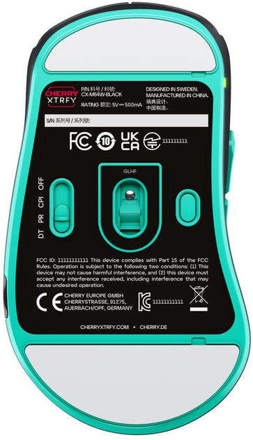 Миша Cherry Xtrfy M64 Wireless/USB Black (CX-M64W-BLACK) - зображення 7